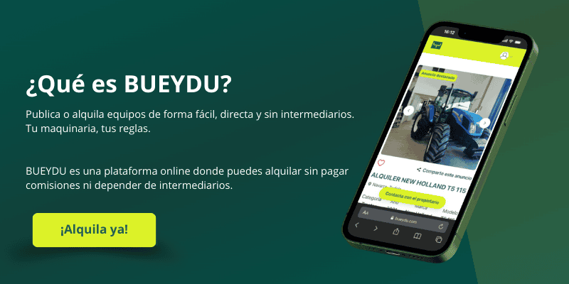¿Qué es BUEYDU? Plataforma de alquiler de tractores agrícolas