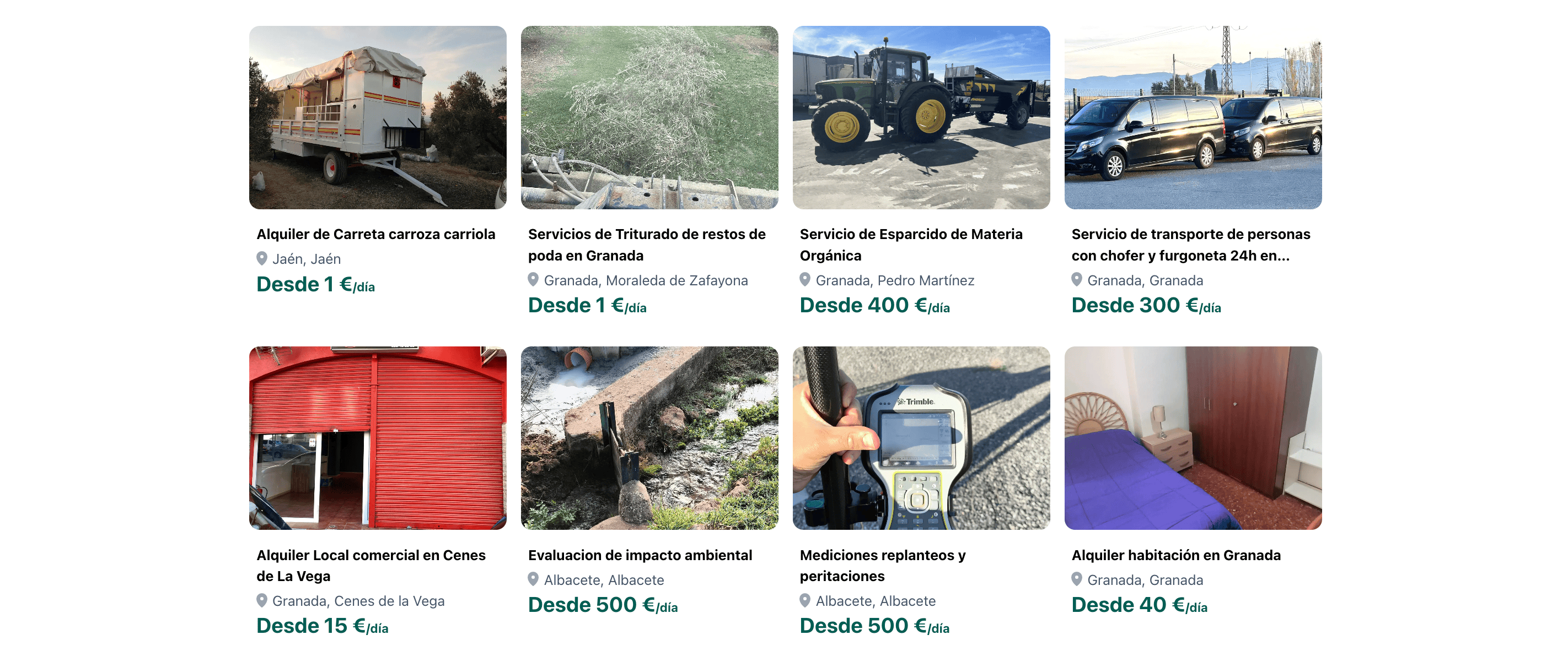 Alquiler de servicios particulares y profesionales en BUEYDU